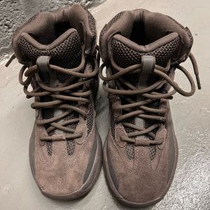 YEEZY chocolate brown adidas sneakers